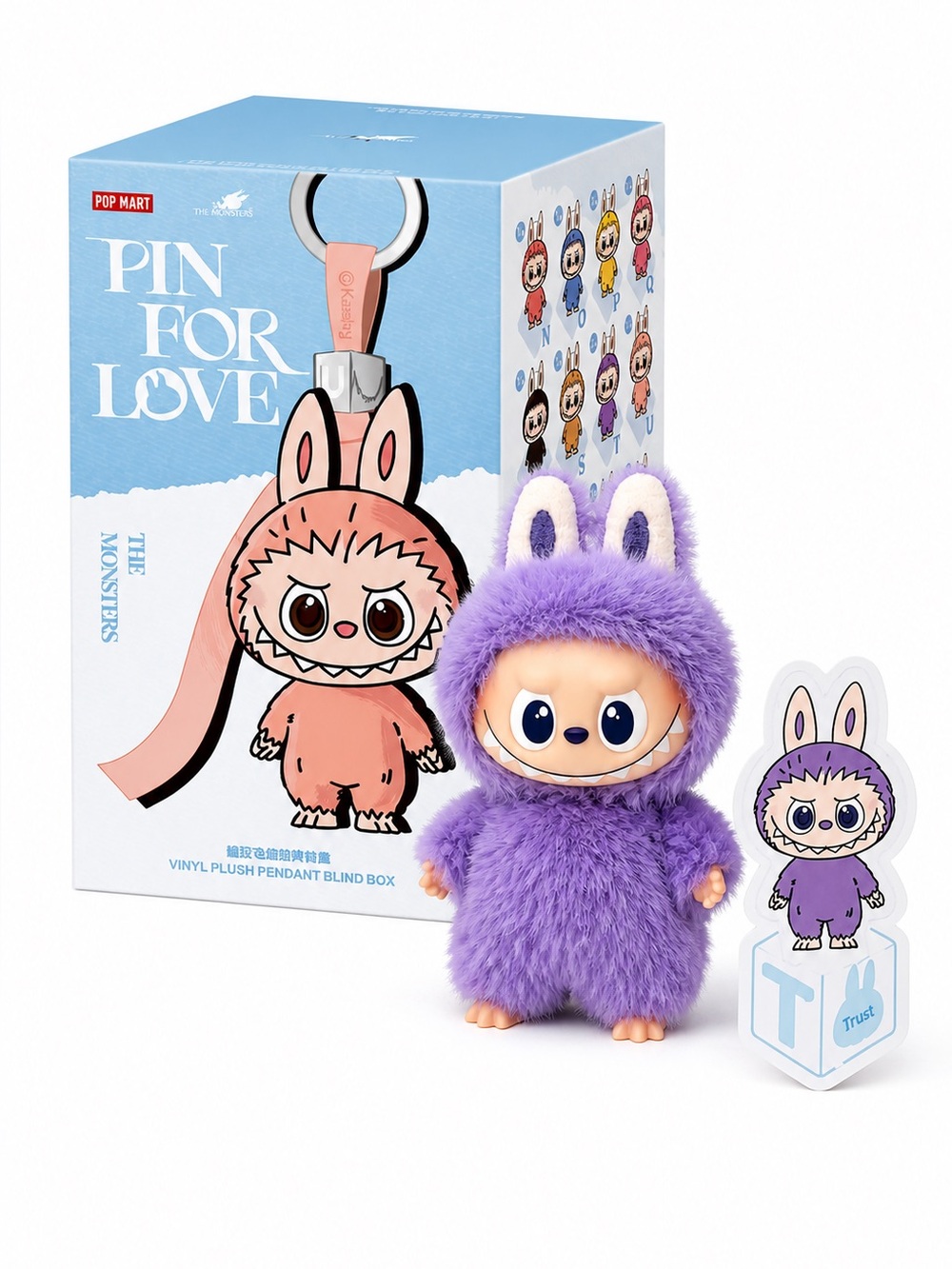POP MART THE MONSTERS Pin for Love Series-Vinyl
Plush Pendant Blind Box - T